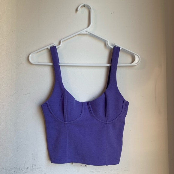 Zara Textured Crop Top - Picture 1 of 5